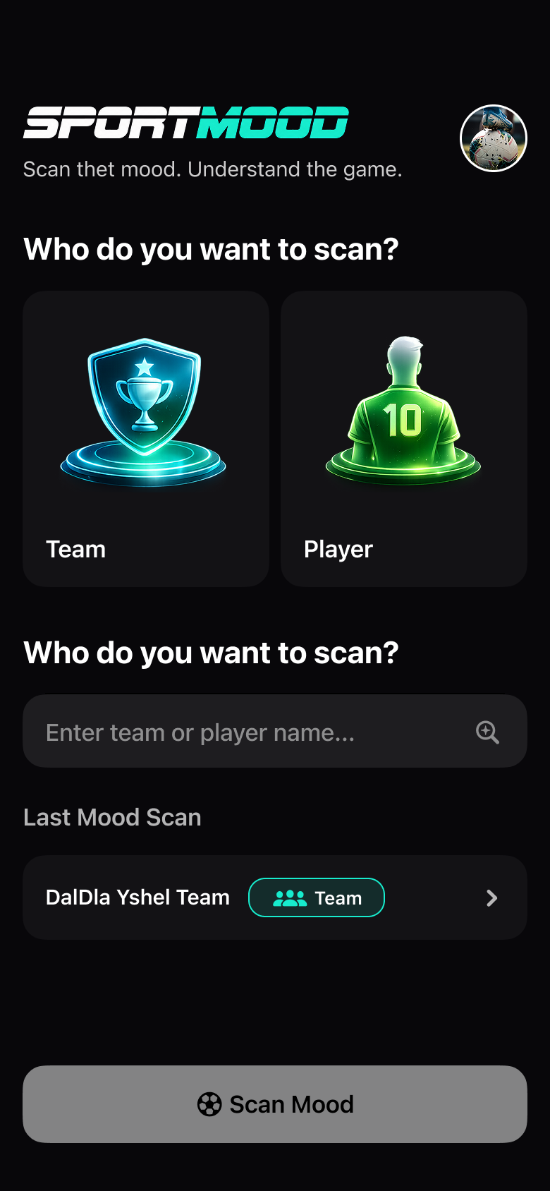 ESPX Bit home screen with latest scan